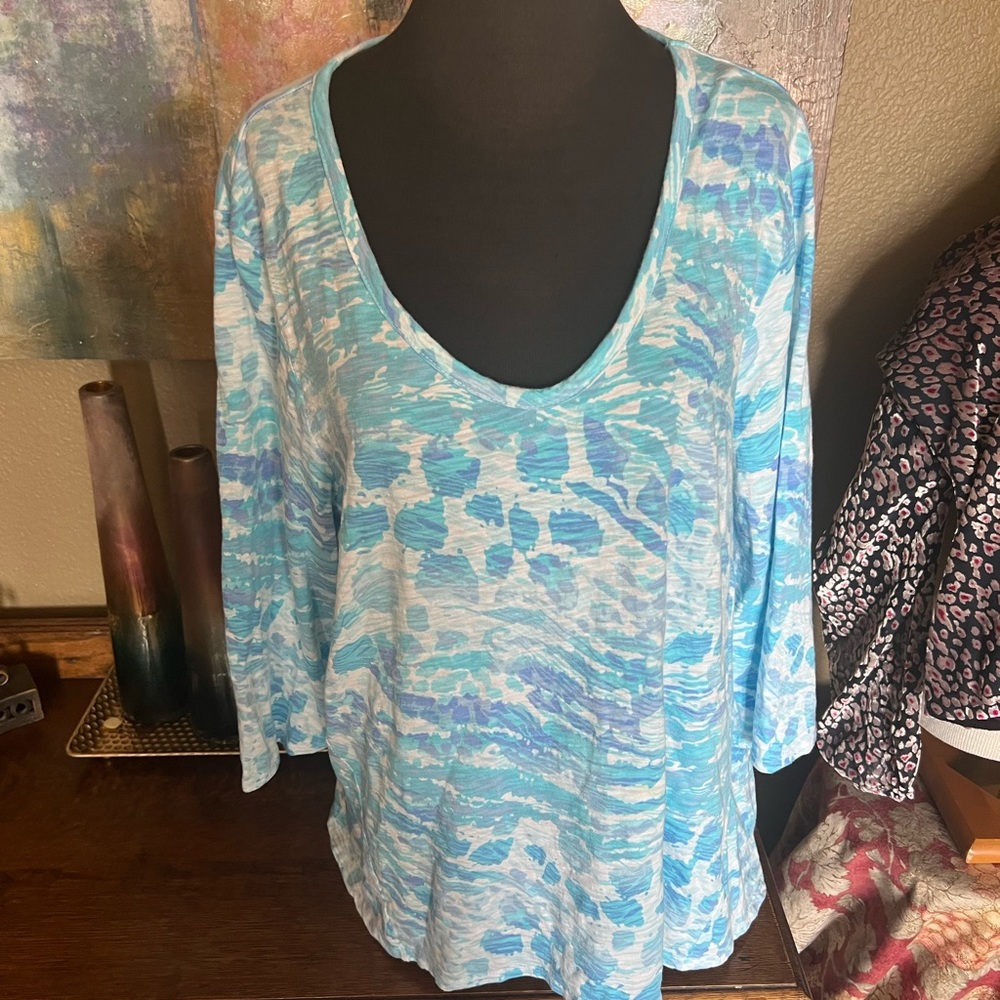 Chico’s Watercolor Blouse